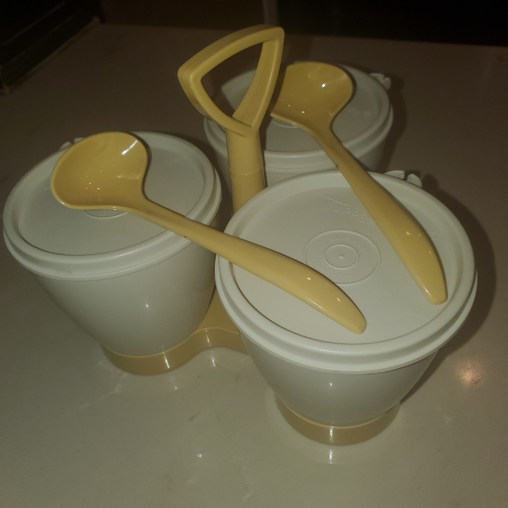 Tupperware condiment caddy